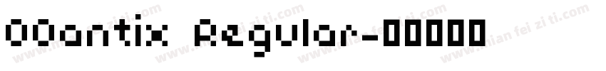 00antix Regular字体转换